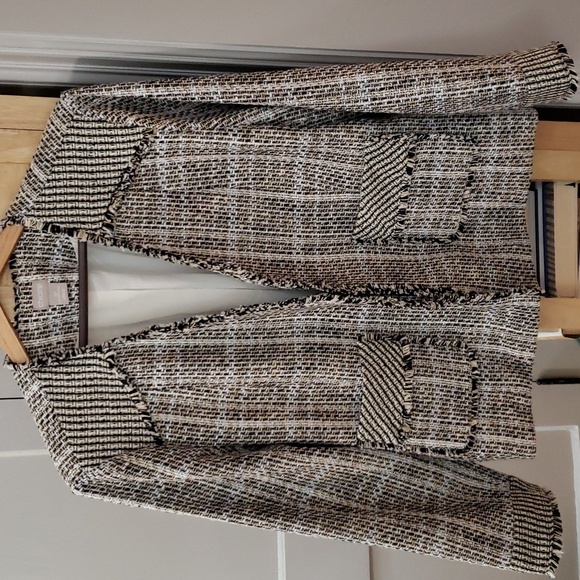 Chico's Black, White & Tan Blazer - Picture 1 of 7